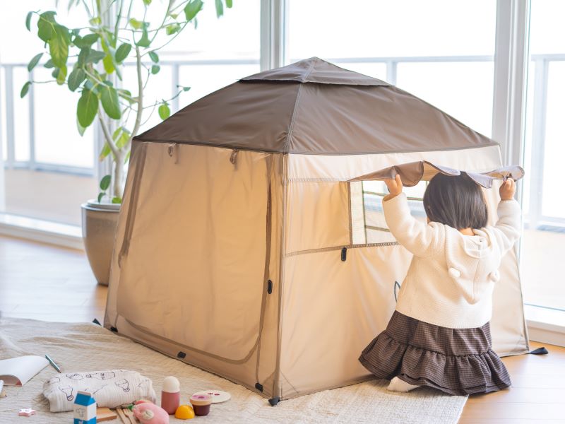 OUCHI TENT BABY おうちテントベビー　DOD 未使用品 おうちテントベビー T1-130-BR - DOD（ディーオーディー）【公式