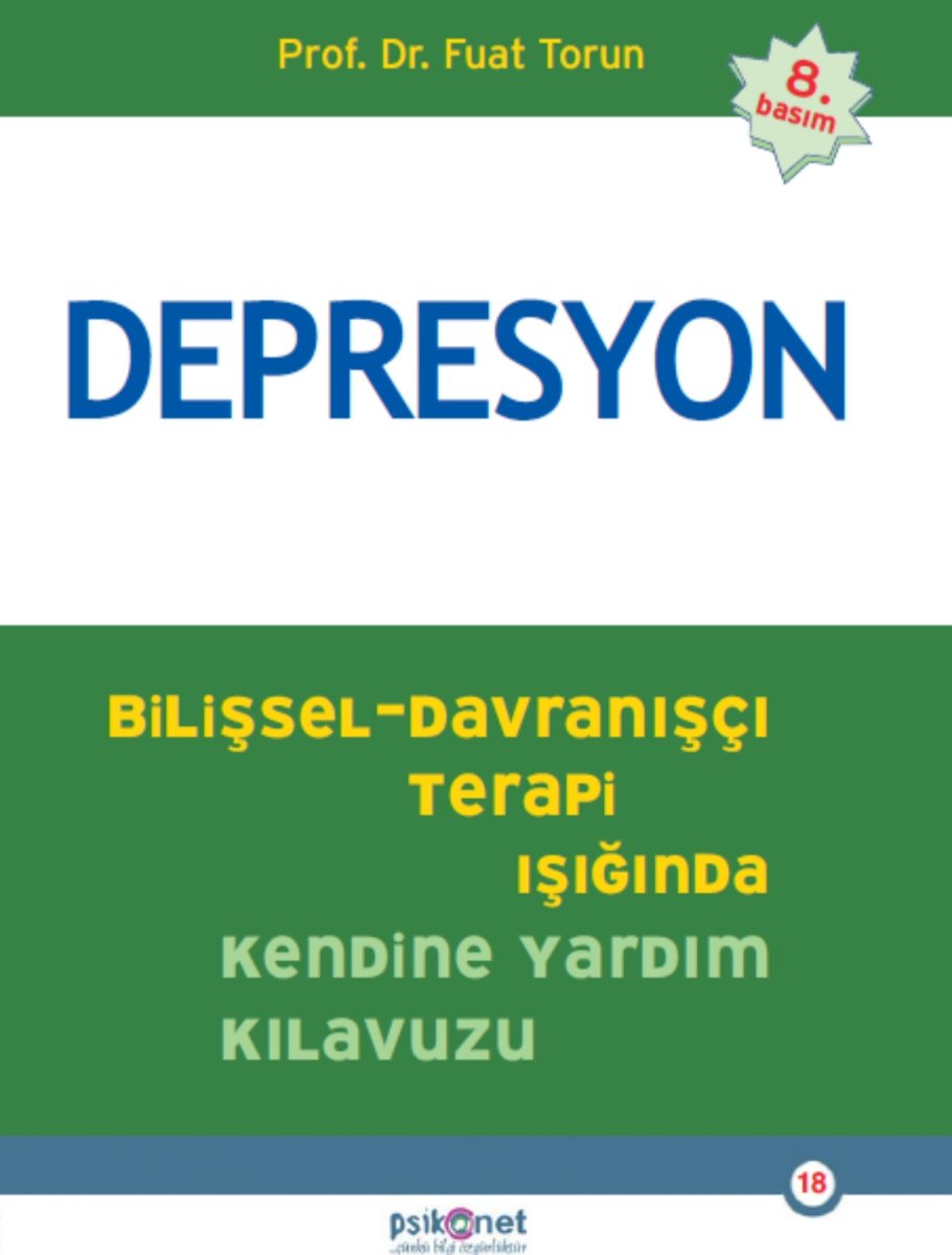 Depresyon kitabının 8. Baskısı yapıldı. Umarım okumuş olanlara faydası olmuştur, okuyacak olanların da faydalanacağına inanıyorum. 
#depresyon