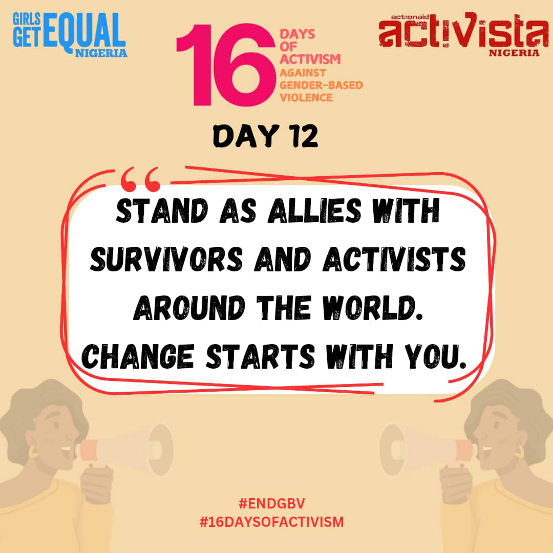 Empowering women reduces GBV. Economic independence protects against abuse. Let’s support women in achieving financial stability. #EmpowerWomen #16DaysOfActivism <a href="/ActionAidNG/">ActionAid Nigeria</a> <a href="/ActivistaNG/">ActivistaNigeria</a> <a href="/activista_lagos/">Activista Lagos</a>