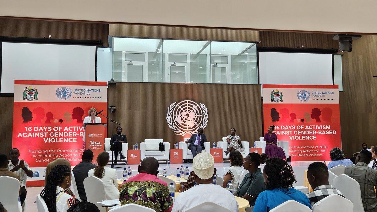 SemaTanzania's tweet photo. NOW

A national conversation on the strides we have made towards improving the status of women in our country, particularly in #EndingGBV.

The 16 Days of Activism gives us the opportunity to re-evaluate our initiatives and ask important questions. Almost 30 years after Beijing, what has changed? 

Rape, child marriage, economic injustices, policy reforms, etc. - have there been changes? These questions were posed to the audience by our very own @RebecaGyumi