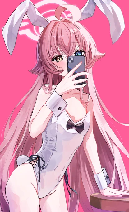 #ブルアカ 白バニーホシノ「喜んでくれるかな・・・」 