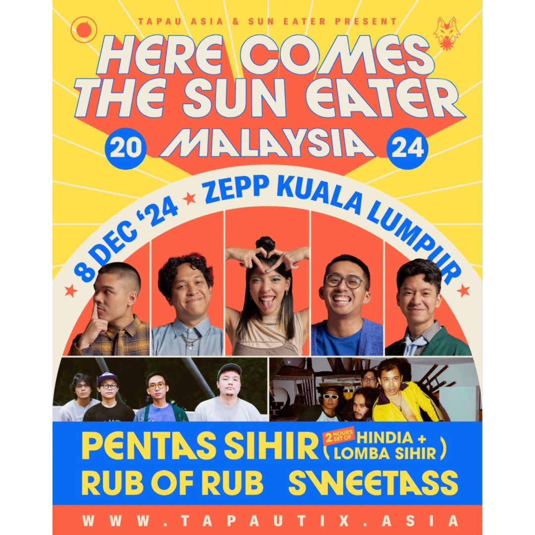 kaypohmedia's tweet photo. What’s happening in Klang Valley this weekend!

Here Comes The Sun Eater Malaysia 2024
📍Zepp KL

Rock’n Riuh
📍Sepang Circuit

Pasar Seloka Weekend Picnic
📍PJ Trade Centre 

Pesta People Carbootsale
📍Mont Kiara

#kaypohevents https://t.co/17spRa7lUA