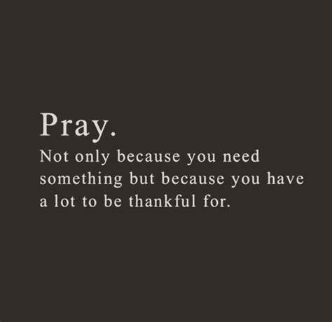 Pray.