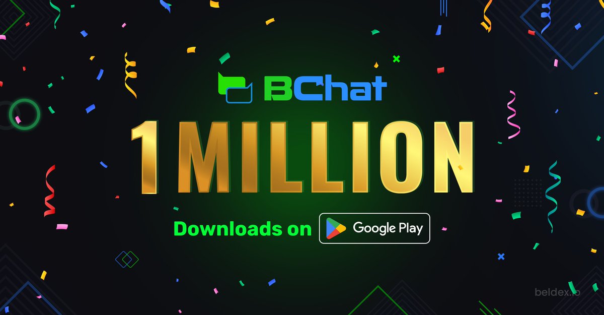 A million reasons to celebrate! A million downloads on #BChat 🌟 Thank you for being a part of our journey!

We are profoundly grateful for your support as we continue this incredible journey together‼️