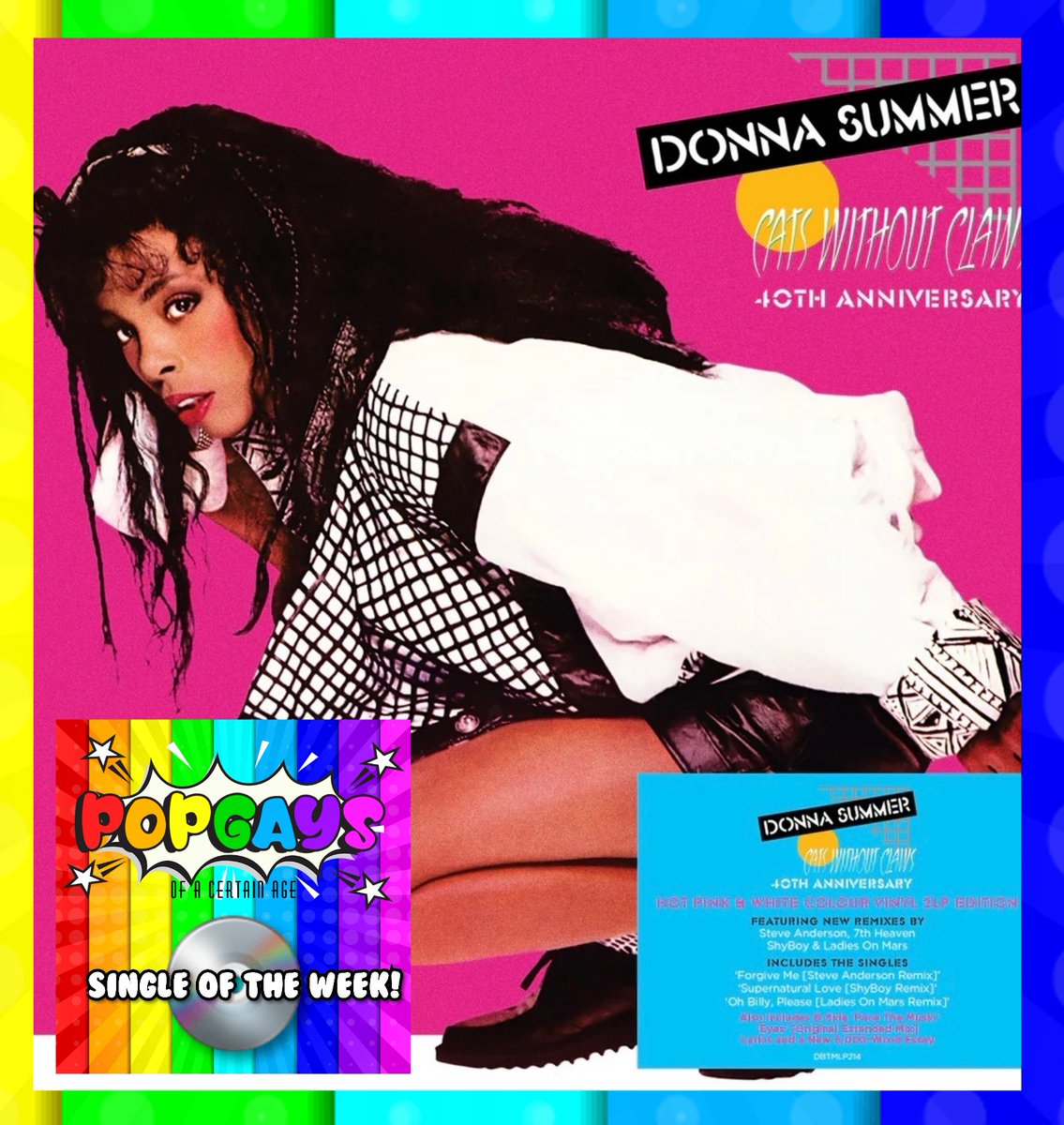 Our "Single of the Week" goes to this new <a href="/MrSteveAnderson/">Steve Anderson</a> remix of the #donnasummer track "Forgive Me" from the 40th Anniversary edition of her album "Cats Without Claws"
Disco Ball Klaxon!
#NewMusicFriday 
youtu.be/gGZDnfE2LCw?si…