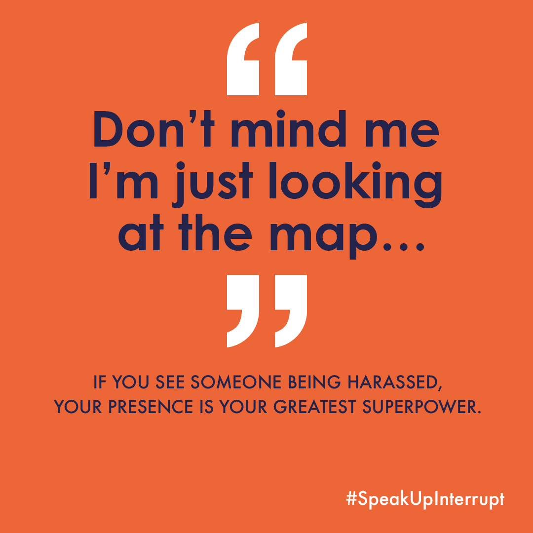 BTP's tweet photo. Witnessing harassment? Speak up! Being an active bystander can make a real difference. 

If you see disrespect or abusive behaviour, don’t stay silent. Safely step in or seek help. You can text us on 61016.

#16DaysOfActivism #ItStartsWithMen #WhiteRibbonDay https://t.co/iLxAzDRVgN