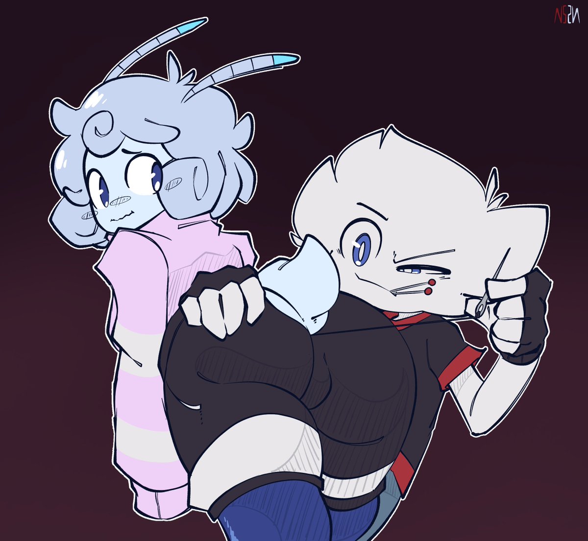 erothenova's tweet photo. Help making a proper tail hole for Gooby's pants! (Doodle based off an interaction with @naughtyazzyart) https://t.co/U3chPUGeLJ