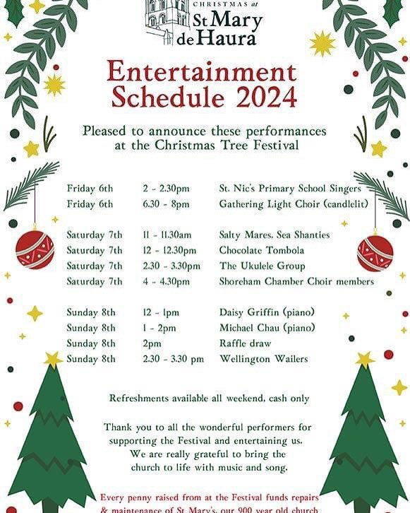 It’s Christmas tree festival time at St Mary de Haura church, Shoreham. Always a great celebration of community and creativity as local groups put their unique trees on display. Visit and enjoy!