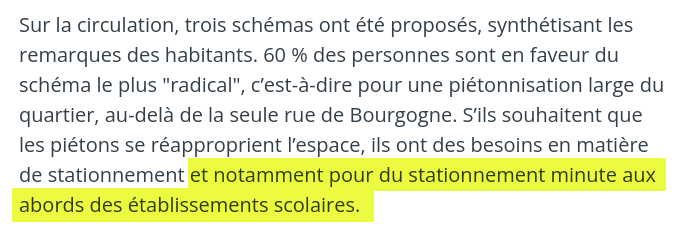 jeanneavelo's tweet photo. On comprend entre les lignes qu'il ne faut surtout pas remettre en cause le "drive scolaire" des établissements privés du secteur.
C'est ça la piétonnisation à l'orléanaise ? https://t.co/iJIvHDceRf