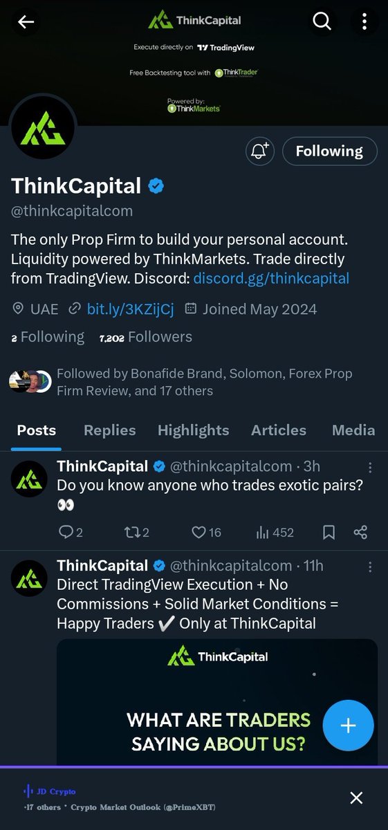 ForMemecoins's tweet photo. @_claudiarea @Trader_Lovex055 @thinkcapitalcom @Chibuzo_055 
@LovexLovex37384 
@Homie_boy1

All done @_claudiarea 

Trading directly from tradingView, that's a massive one from @thinkcapitalcom https://t.co/vrzwjJJGyw