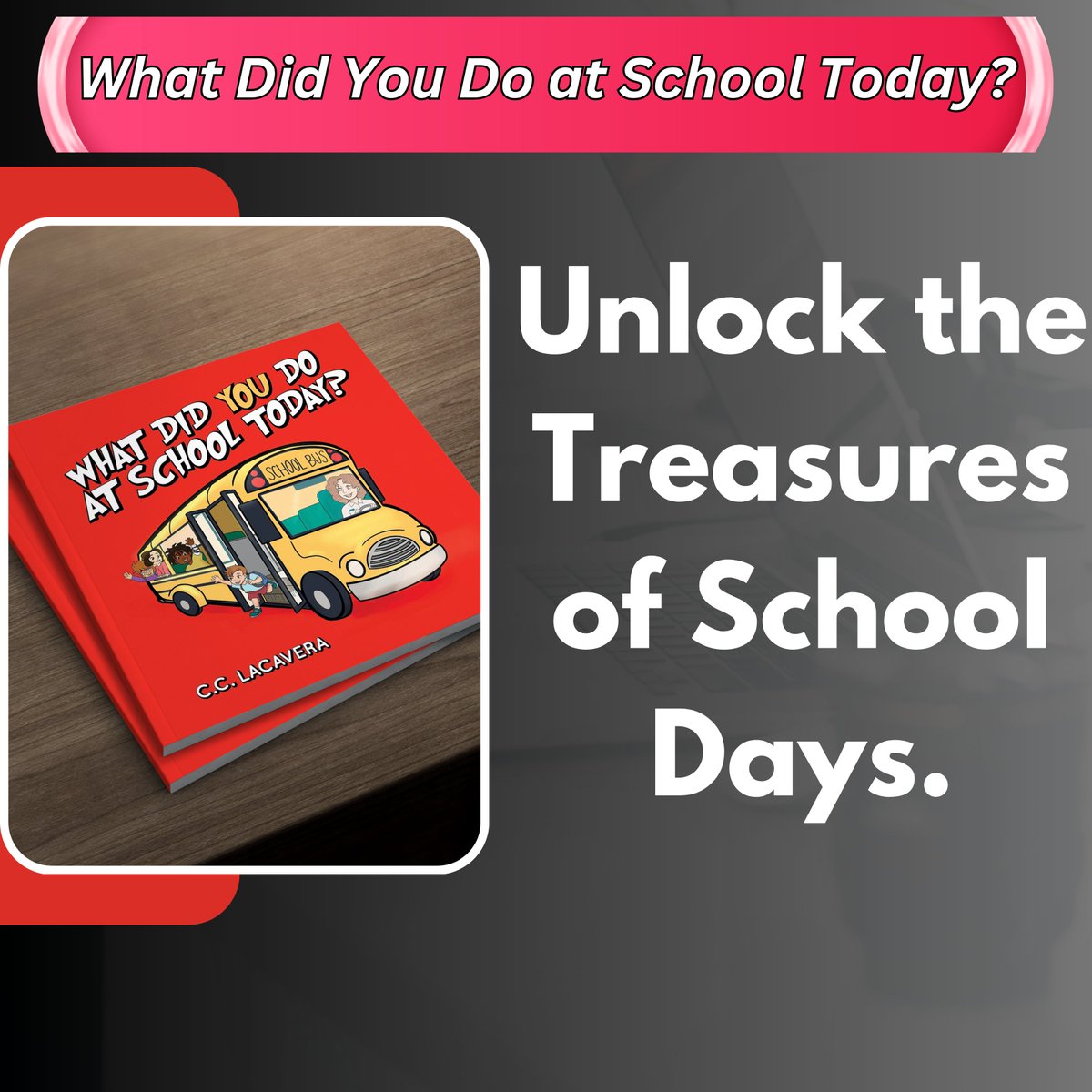 TwBookClub's tweet image. "What Did You Do At School Today?" is not just a question but a magical gateway into the hearts and minds of children.

Get your copy:

forums.onlinebookclub.org/shelves/book.p…

Published by @PalmettoPublish 

#ChildrensBooks #BooksOfTheMonth #EducationalContent