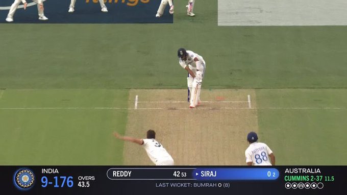 Rohit + jaiswal - 3
Siraj alone - 4* 

That's DSP Siraj for you.
#INDvsAUS