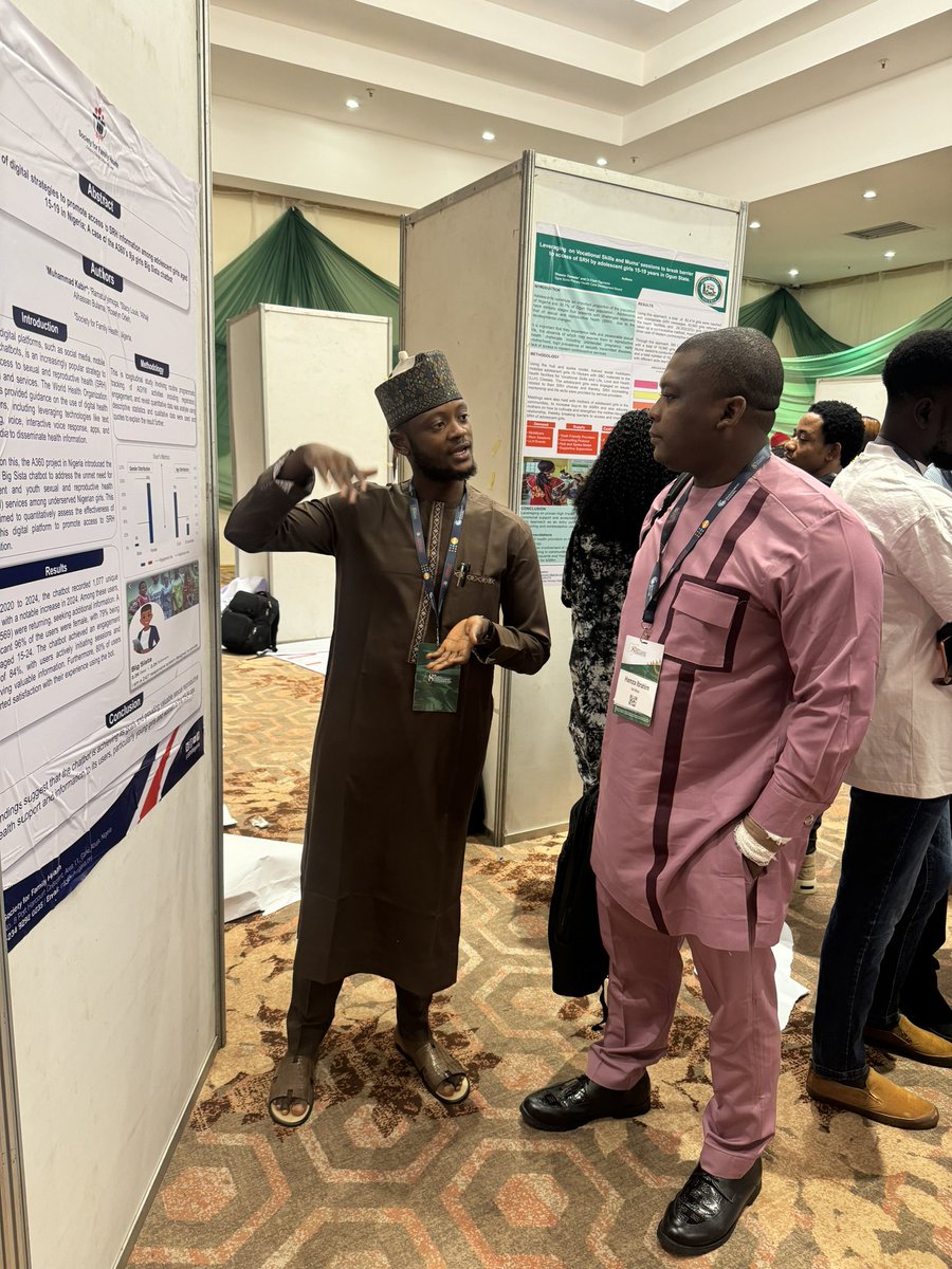 a360nigeria's tweet photo. Happening now!!
Day 3 of National Family Planning Conference 2024.
Poster presentation by the A360 Team
#NigeriaFamilyPlanningConference #NFPC24 #NFPYouthPreconference24
#NigFPC24 #8THFPC #A360 #MMA #ASRH #AYFHS #A360@NFPC https://t.co/cqIb4gLFQh