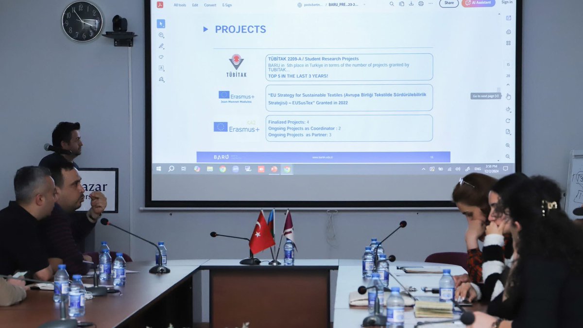 WorldandKhazar's tweet photo. On December 2, 2024, a meeting between Khazar University and Bartin University took place as part of the Erasmus+ (KA171) exchange program. We explored ways to deepen academic and cultural ties between our institutions, building exchange capacity, joint publications and research https://t.co/dHw1vvU8kX