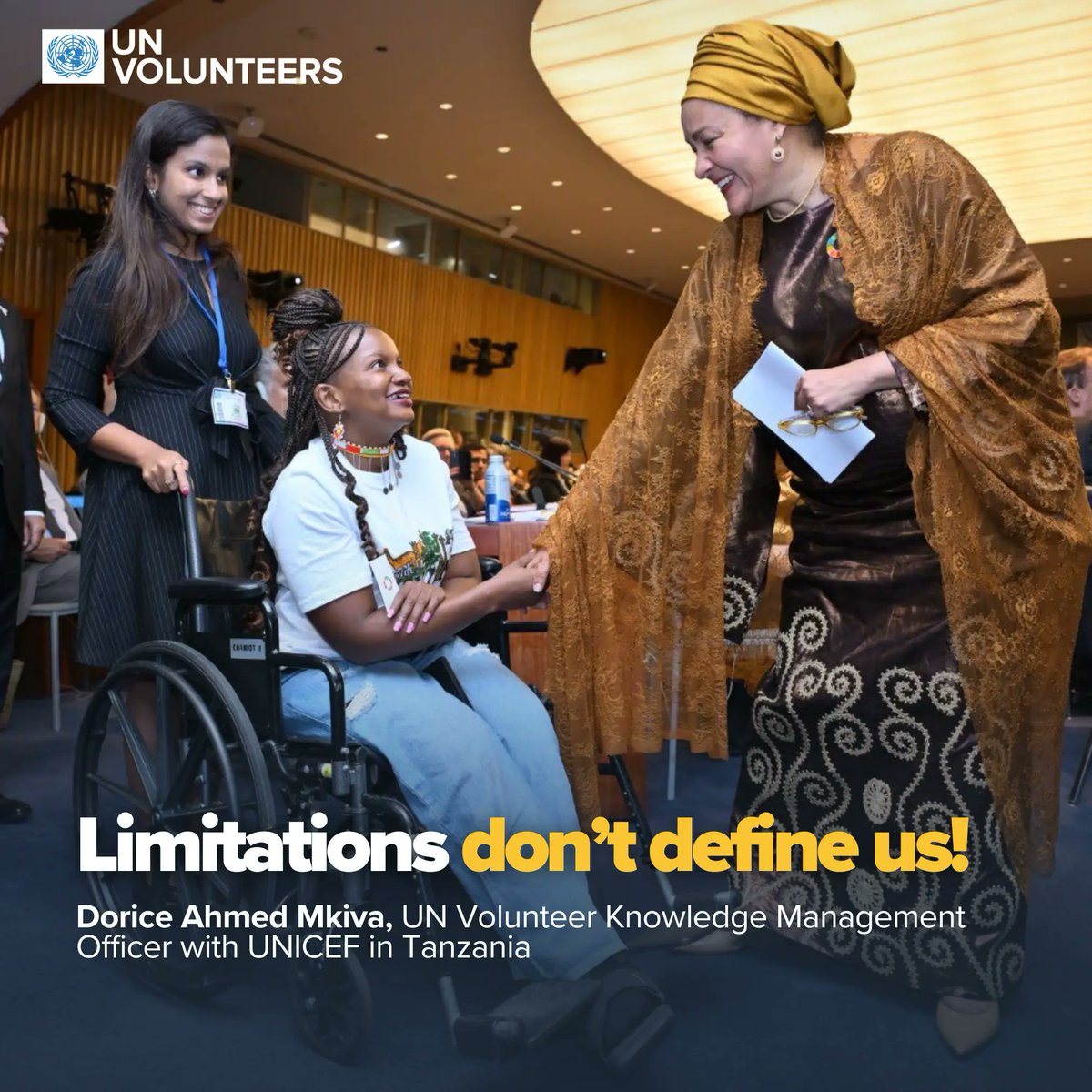 UNV_ESARO's tweet photo. Limitations don't define us. Our dreams do.

@DoriceMkiva, UN Volunteer Knowledge Management Officer with @UNICEFTanzania reflects on never giving up, dreaming big, intergenerational collaboration and #volunteerism.

🔗https://t.co/WqCd3BYkEZ

#IVD2024 https://t.co/dThMGQYDJR