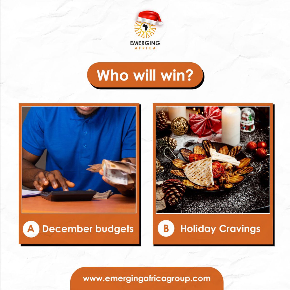 EACapitalGroup's tweet photo. Keep your festive spending in check while planning for the future with Emerging Africa.

#BudgetSmart #HolidayFinance
#Investment #EmergingAfrica #finances https://t.co/y3ktkTgal9