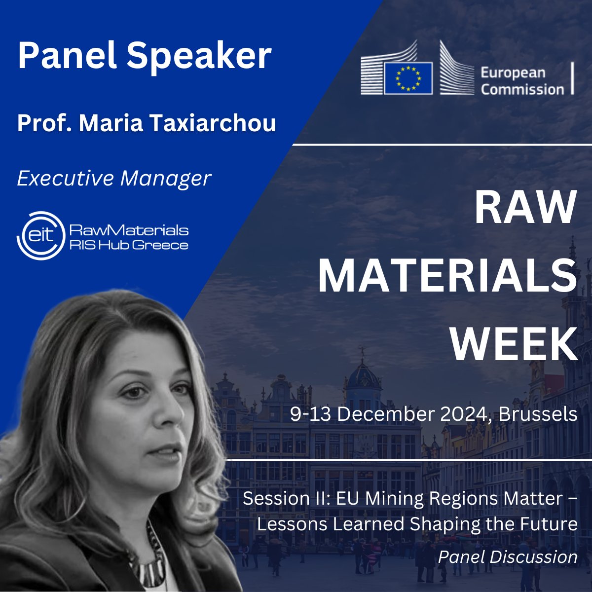 eitrmgreece's tweet photo. Prof. Maria Taxiarhou, Executive Manager, @RISHUBGR  will be joining the #RawMaterialsWeek2024 for a special #panel discussion!
👉 Spread the word and check out the #livestream of the High level Conference on the @EU_Commission site. https://t.co/uaooWKre5X https://t.co/dXjIrjeDR7