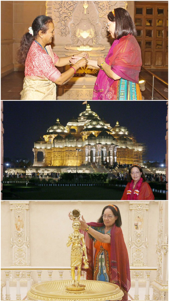 DelhiAkshardham's tweet image. Honoured to welcome South Africa’s Minister of Tourism, Ms. Patricia de Lille, to @DelhiAkshardham, celebrating 30 years of South Africa-India ties. Her admiration for this spiritual marvel inspires us as we await the BAPS Cultural Centre in Johannesburg! 🙏

🇮🇳🇿🇦 @hci_pretoria