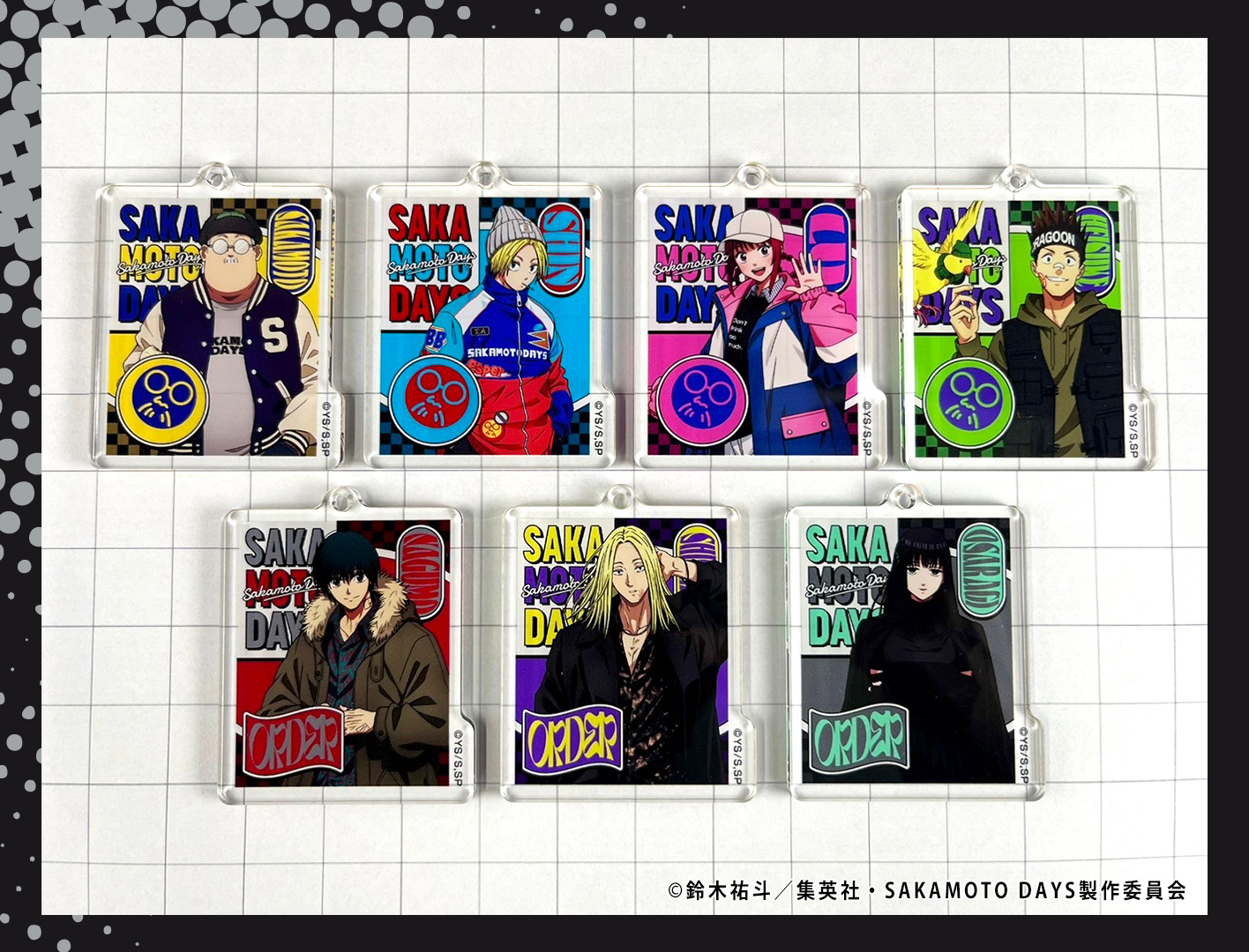 SAKAMOTO DAYS キーホルダーコレクション　10個 ジャンプフェスタ SAKAMOTO DAYS』スライドアクリルキーホルダー