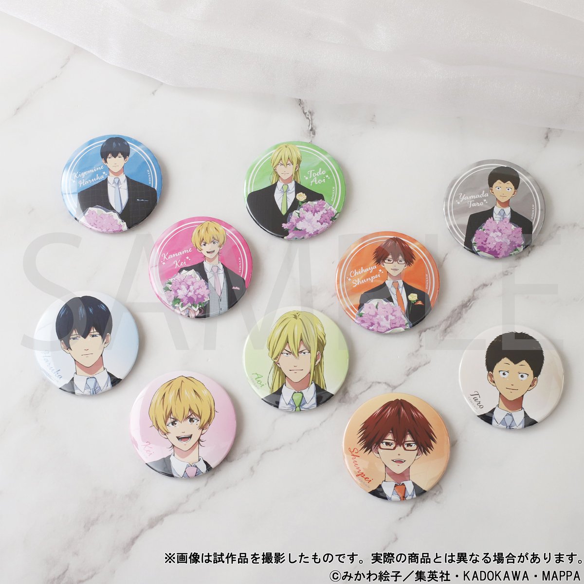 忘却バッテリー コレクション缶バッジ 未開封10 ジャンプショップ 要圭