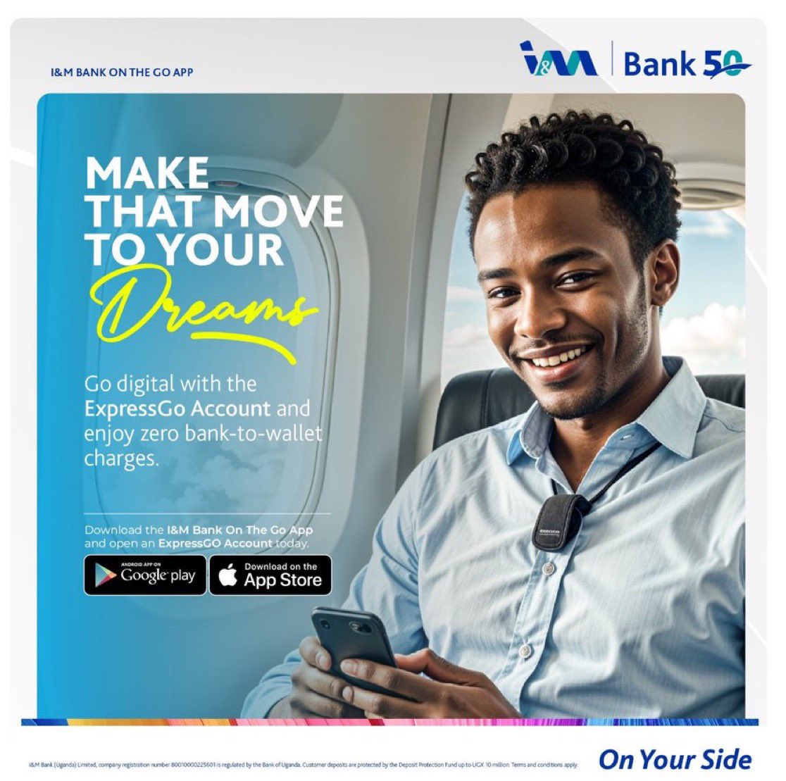 NamazziNaymah's tweet photo. Make That Move to Your Dreams and Enjoy the convenience of zero bank-to-wallet charges with the #IMBankExpressGo Account.
Download the I&M Bank On The Go App and open your account today from Google Play and App Store https://t.co/zRdjjwsAus