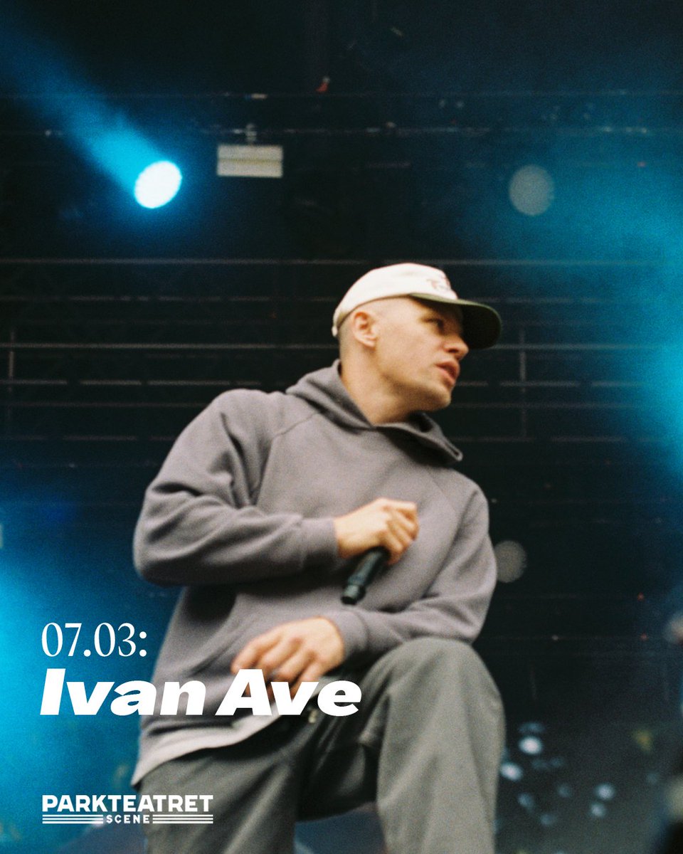 parkteatret's tweet photo. Konsertslipp: Ivan Ave – Side Quest Tour pt. 1 | Parkteatret | 07.03 💎

Billetter i salg nå:
https://t.co/dLDdeQ9Ntw https://t.co/7BZD1pL99o