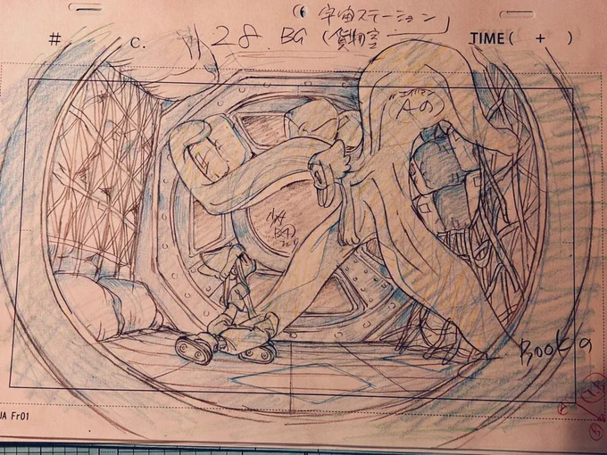 #ブレインマシーン04
MV『嘘じゃない』全700枚を超える生レイアウト原画、絵コンテ、制作初期のボツまで、可能な限りの点数を展示予定です。
アナログ画でみちみちの展示を是非見に来てください✏️
https://t.co/1Cf1YH5fGw 