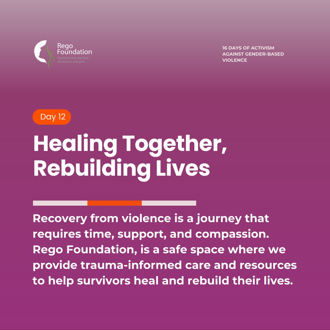 RegoFoundation's tweet photo. Let's walk this path of recovery together. With empathy, understanding, and community support, we can create a safe and nurturing environment for healing to take place.

#HealingTogether #16DaysofActivisim2024  #SupportSurvivors" https://t.co/FcV2pJu5B5