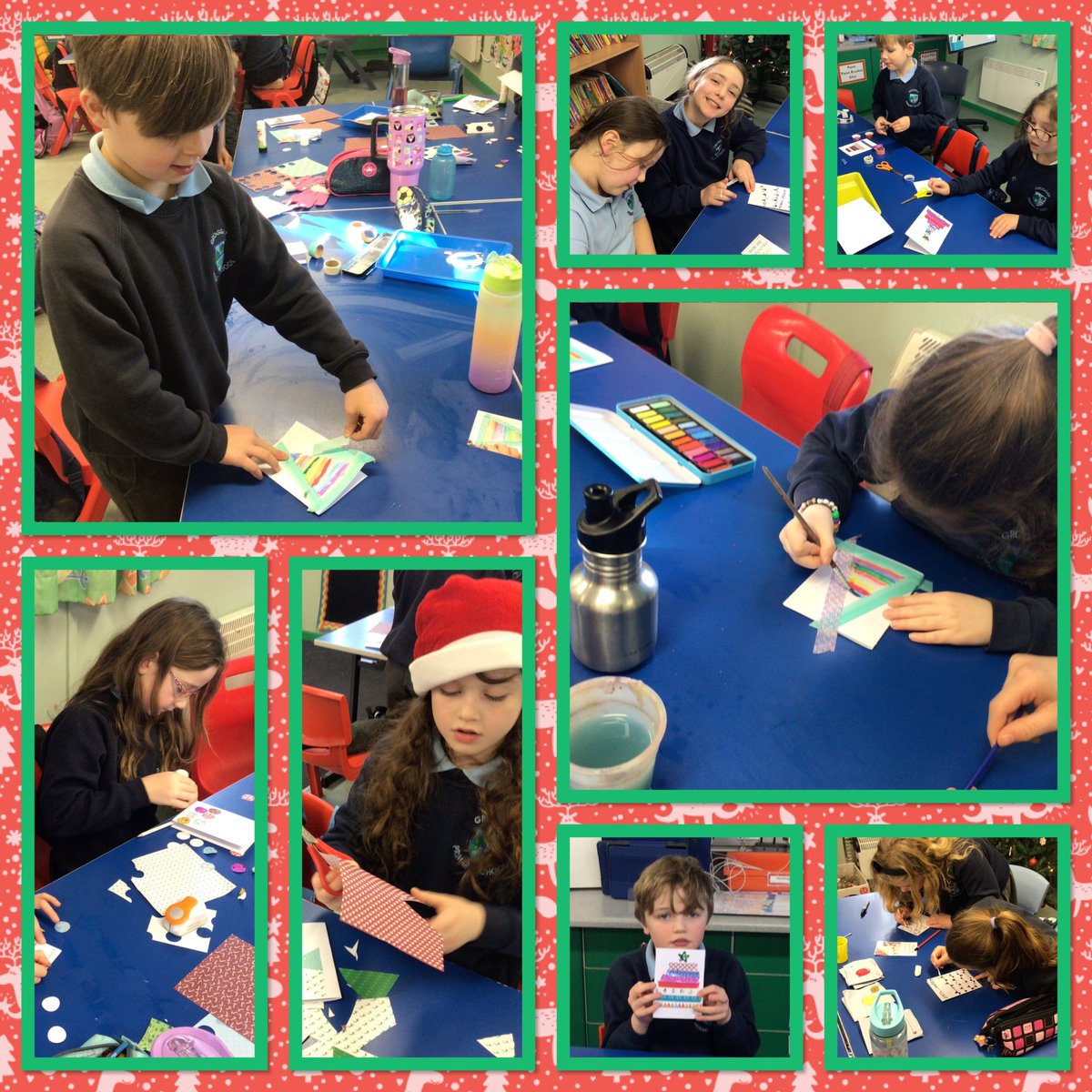 P4/5 were getting into the Christmas spirit, by making some beautiful Christmas cards in Art. They chose their favourite design and created their masterpieces, also writing some thoughtful messages inside.