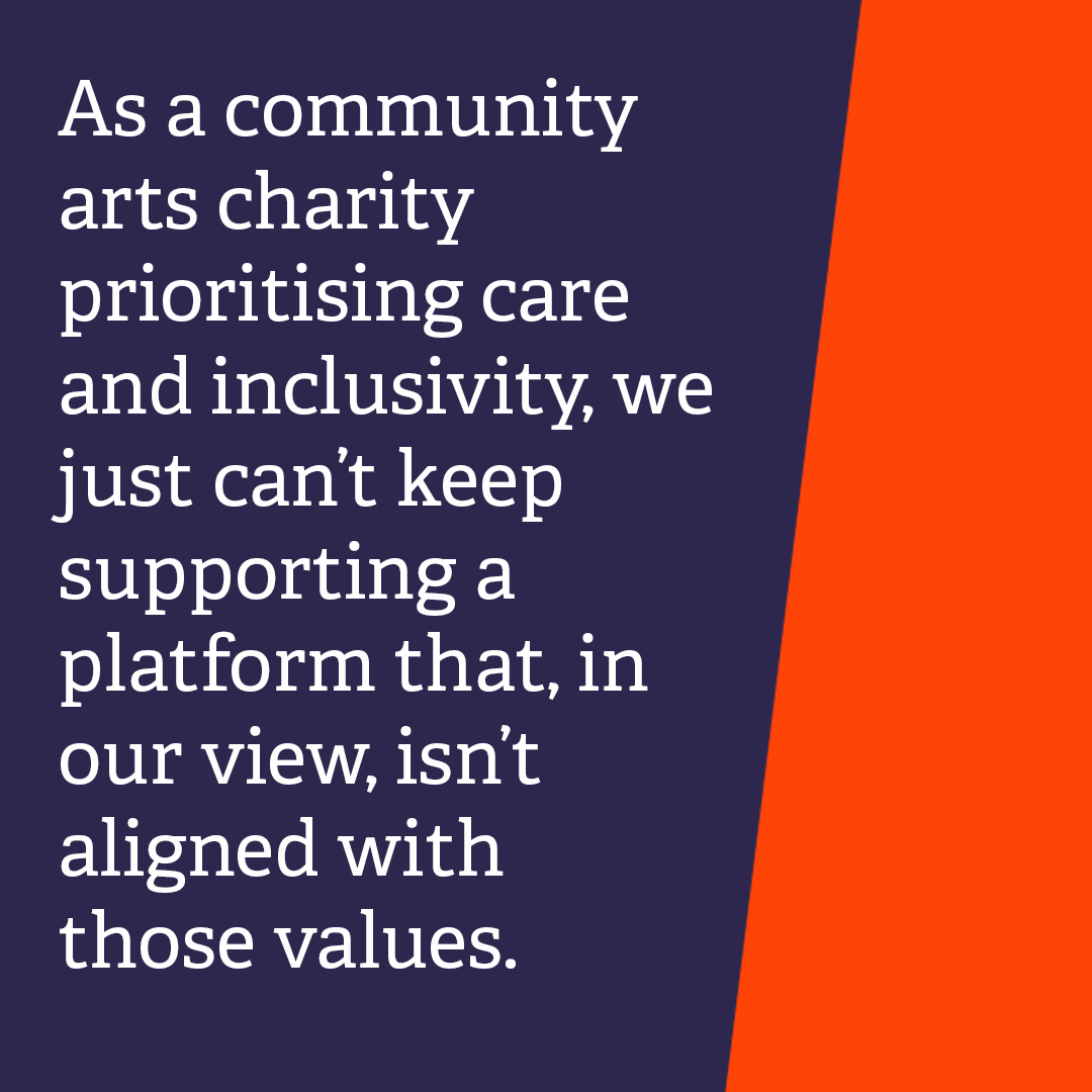 TheHeartofGlass's tweet photo. 1/2 We've decided to step back from using this platform. 

Our profile will stay up for the next 30 days if you need to reach us, otherwise we encourage you to follow us on Facebook, Instagram, LinkedIn, and Threads, or sign up to our mailing list. https://t.co/mjRKGaBkCL