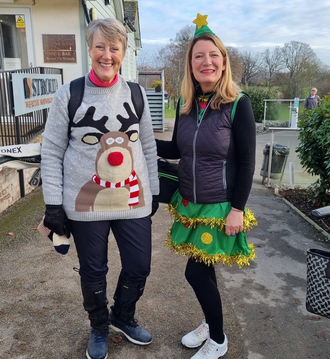 TenterdenGolf's tweet photo. Our lady members are getting into the festive spirit at the club!

#tenterdengolf #tenterdengolfclub #golf #ladies #ladiesgolf #christmasgolf #christmas #golfclub #xmas #xmasgolf #wintergolf #golfers #golfing #tenterden #kentgolf #kent https://t.co/P5zE68mZBv