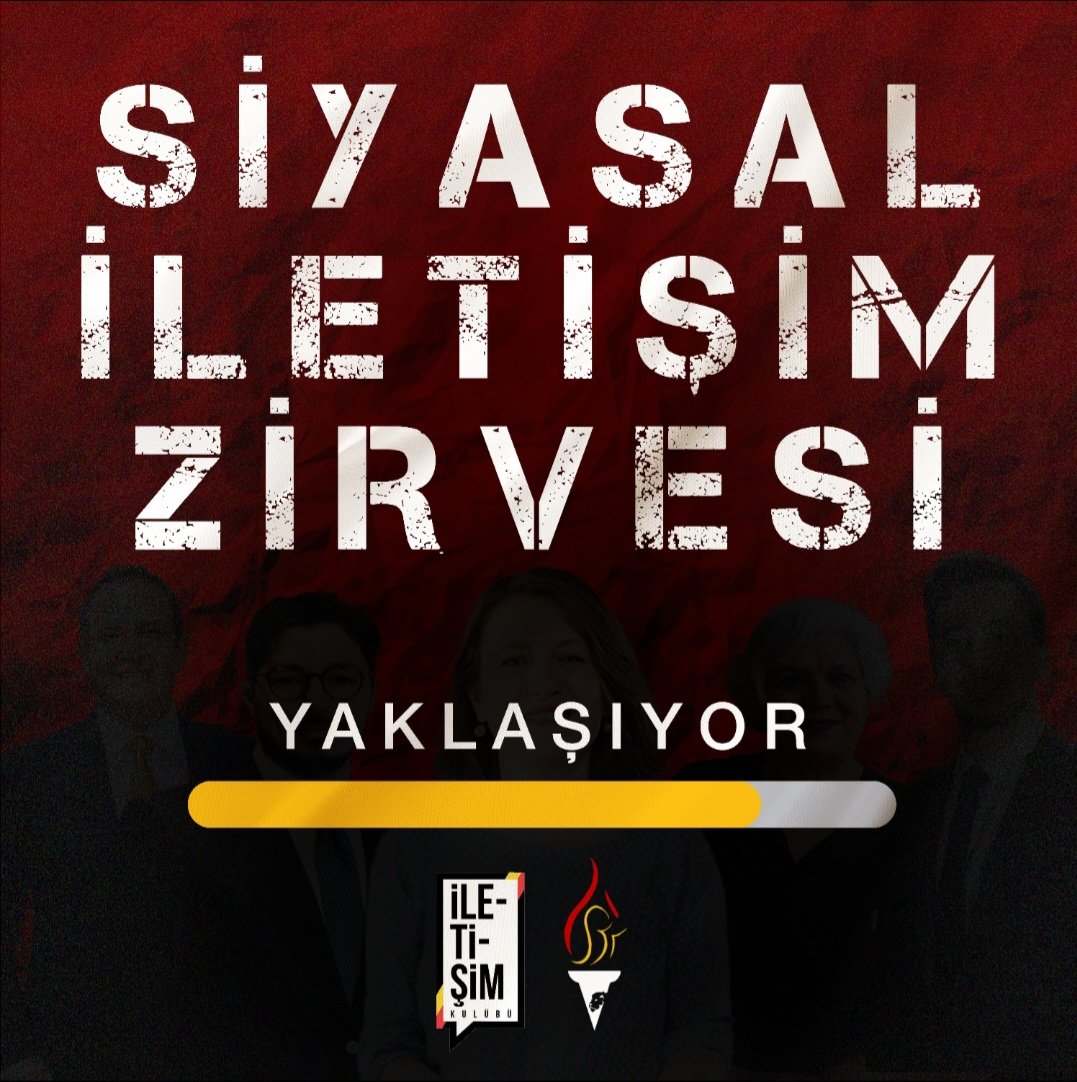 gsusbk's tweet photo. Galatasaray Üniversitesi İletişim Kulübü &amp; Siyaset Bilimi Kulübü iş birliğinde düzenlenecek olan Siyasal İletişim Zirvesi’ne davetlisiniz! 
🟡🔴⚫️
Zirvemiz dışarıdan katılıma da açık olacaktır. 
Oturumlarımızdan haberdar olmak ve katılım formuna ulaşmak için takipte kalın! https://t.co/0FbIN7zDZX