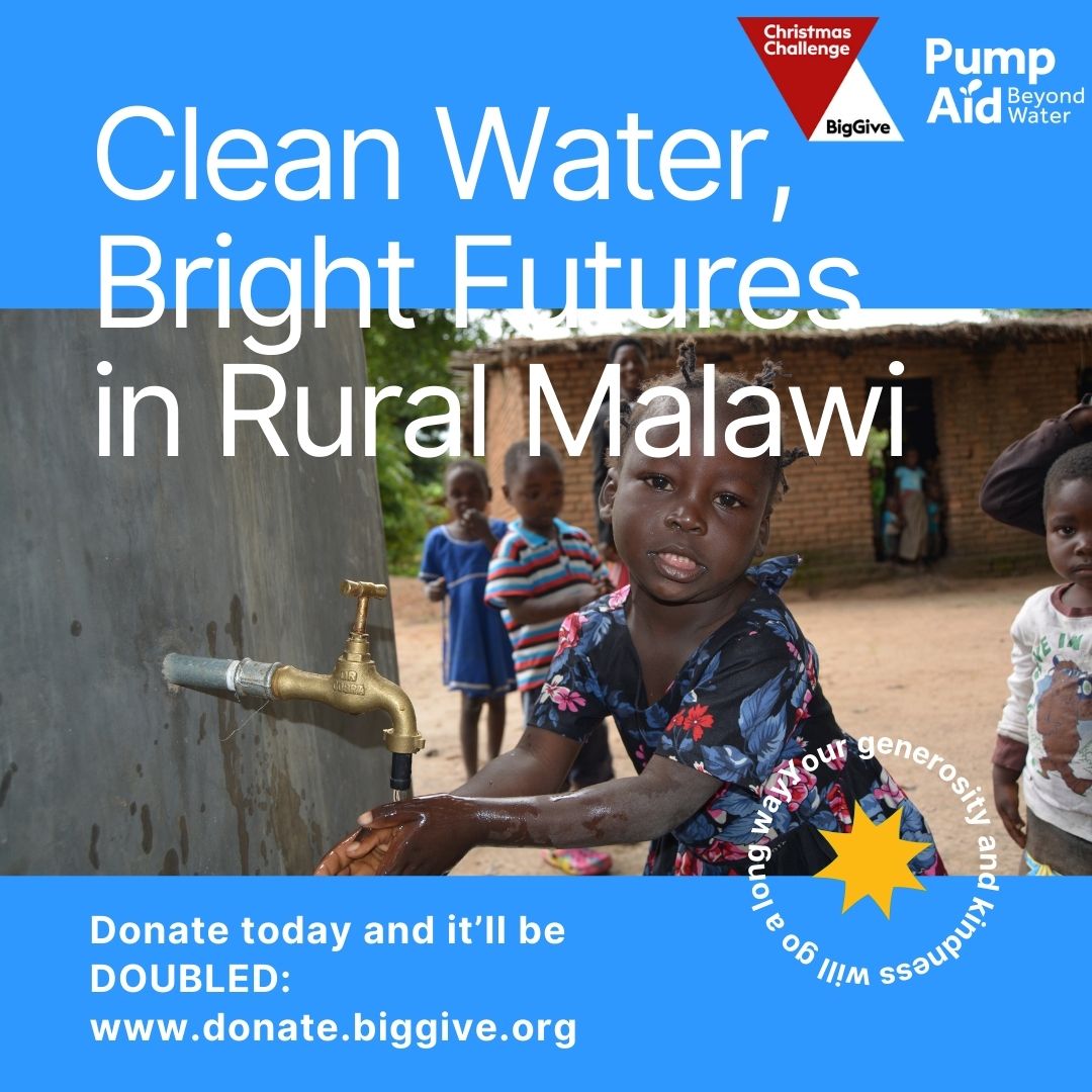 Day 4 of #BigGive week! 🎉 We've raised £30,874 of our £50k goal! Huge thanks to everyone supporting us so far. We're so close! It's not too late to help us provide lifesaving access to safe water for rural Malawians. Donate Now 👉 bit.ly/4imh8fC #DonateNow #WaterForAll