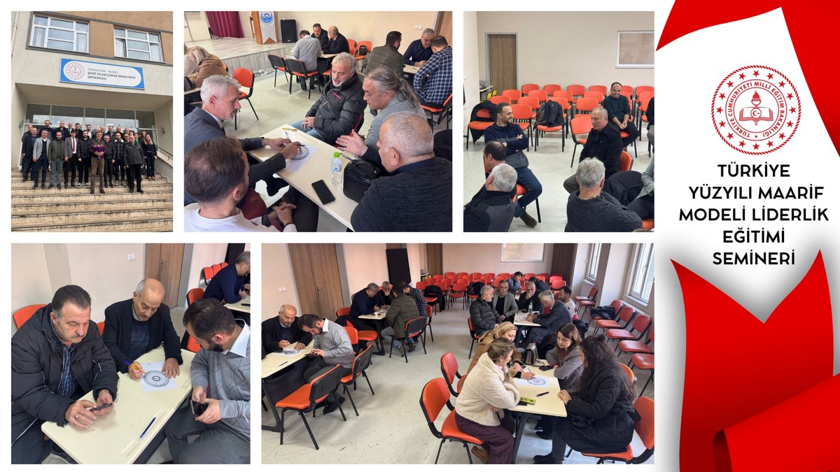 KilimliMEM's tweet photo. İlçe Milli Eğitim Müdürülüğümüze bağlı, okul ve kurum müdürlerinin katılımları ile " Türkiye Yüzyılı Maarif Modeli Liderlik Eğitimi Semineri" düzenlendi.Seminer, Zonguldak Fen Lisesi Okul Müdürü Dr. Murat Sevindik tarafından verildi.
@tcmeb 
@ZonguldakMEM 
@R_Alkus https://t.co/ffiOpuJbjn