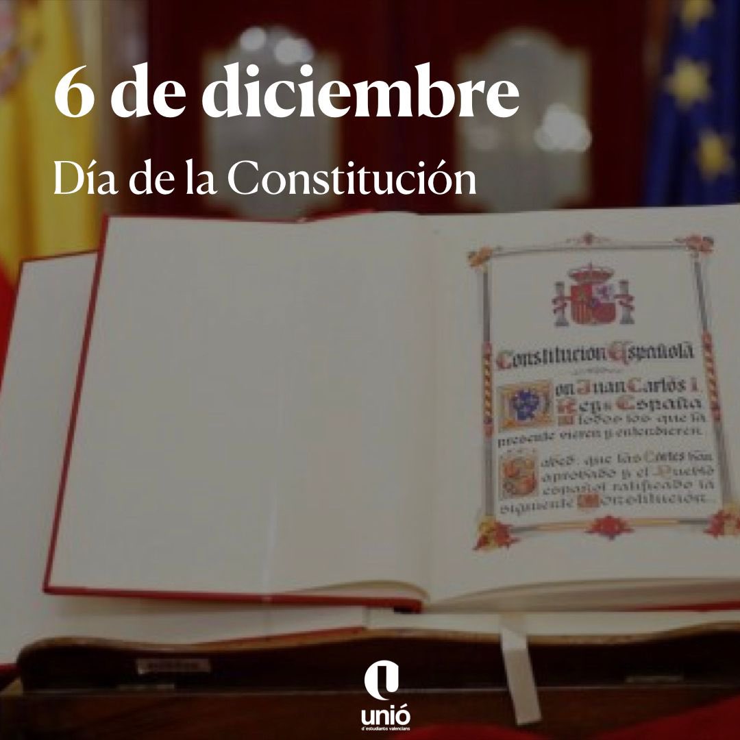 Unio_EV's tweet photo. ¡Feliz Día de la Constitución! 🇪🇸 https://t.co/QwHDQySSLU