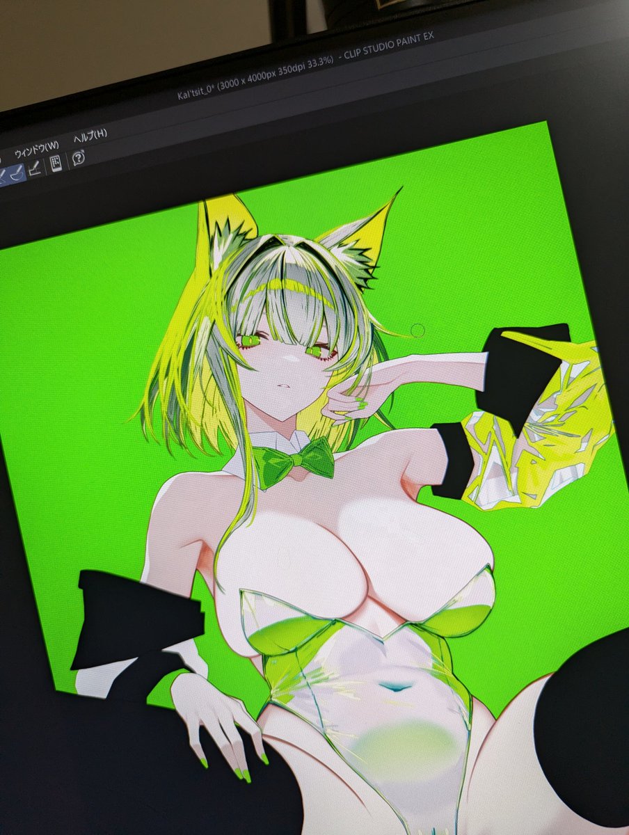 ケルシーの進捗7割くらい!
新刊に入れる予定です。 