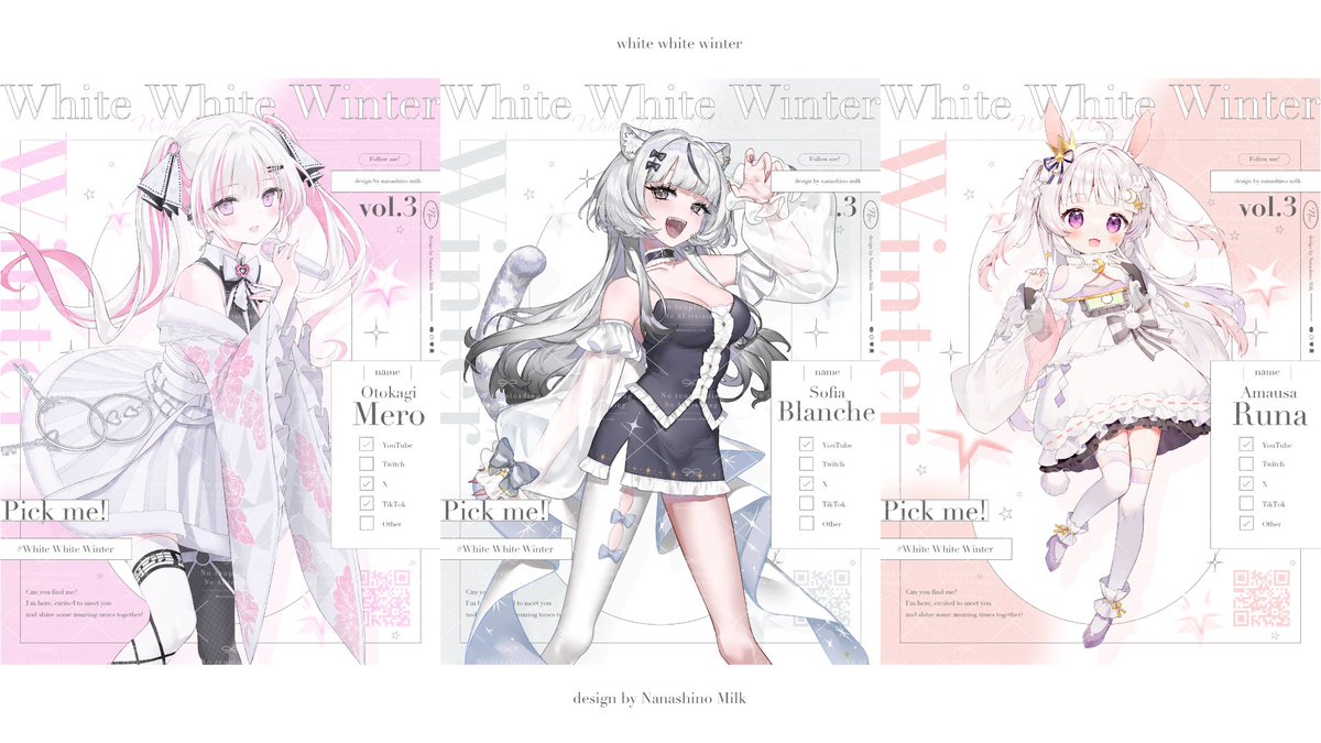 nanashino_milk's tweet photo. ❄️Free素材❄️

＼イラストが映える！／

イラストを配置するだけで宣伝画像を作る事ができる背景素材です❄️💫(冬ver)

【使用条件】
・@nanashino_milk をフォロー
・いいね+RP

▼DLはリプツリーにて！

#Vtuber素材 #フリー素材 https://t.co/G2on4KGK8X