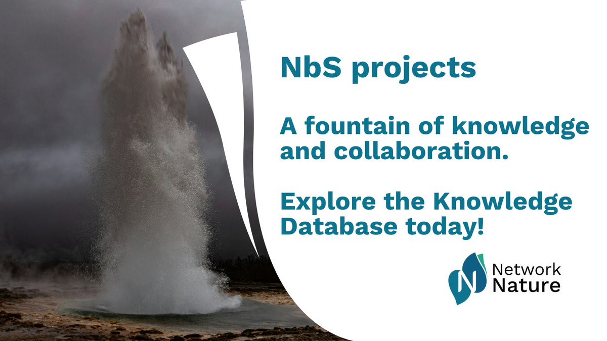 Are you familiar with the NbS Knowledge Database? The development and update of this database is part of NetworkNature’s facilitation of the development of the European roadmap to 2030 for R&amp;I on NBS 🗺️

See for yourself 🤝networknature.eu/ridb