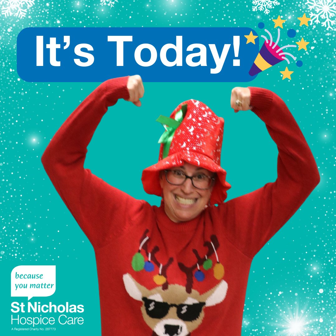 stnichhospice's tweet image. It’s Christmas Jumper Day! Today, families, friends, schools and businesses across our community are wearing their favourite festive jumpers in support of St Nic’s. Don’t forget to share your photos and tag us. #StNicsChristmasJumperDay #FestiveFundraising #ChristmasJumperDay