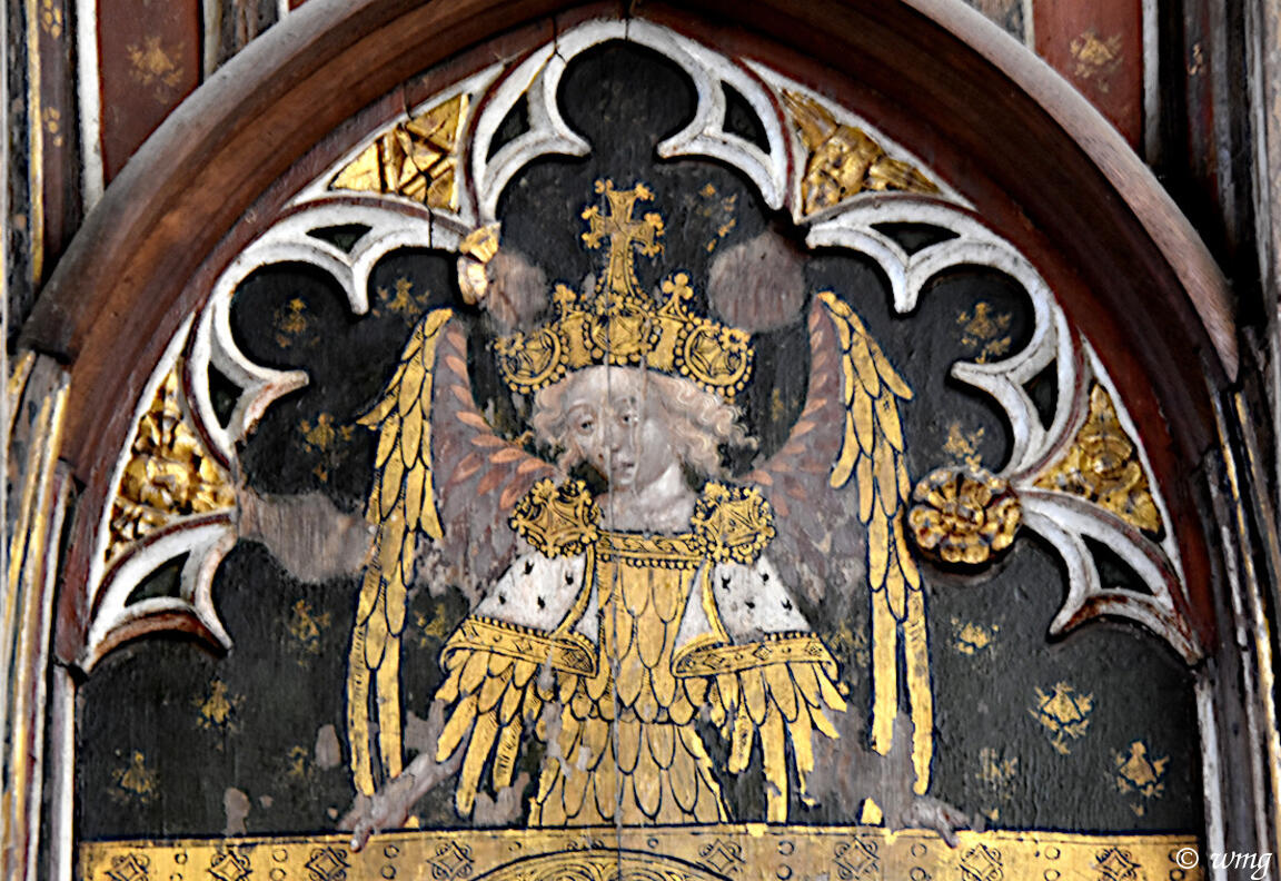 pacoulmag's tweet photo. #AdventAngels 
#DecemberAngels, with the half angels of the medieval rood screen of
St Helen church Ranworth #Norfolk https://t.co/JB19gFgcgD