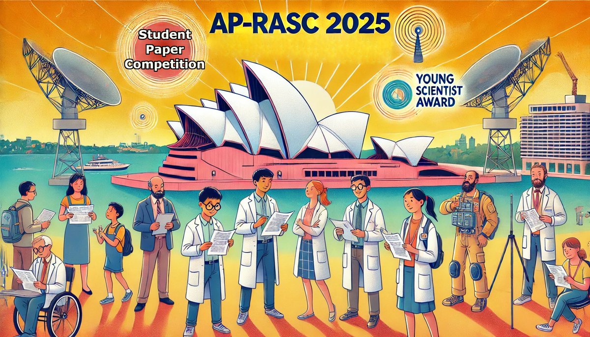 A #YS and #SP Competition will be organized at the occasion of the #URSI #APRASC2025 in Sydney, Australia. Please note that the conditions to apply for the SPC have been changed. Check it here : 👉 ap-rasc.com/student-paper-…. Submissions are welcome through : eventure-online.com/eventure/login…