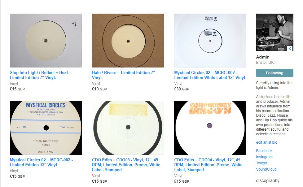 Bandcamp Friday Record Sale is NOW LIVE &gt;&gt;&gt;
admnbristol.bandcamp.com/merch
Very limited copies of the vinyl listed, good luck! x