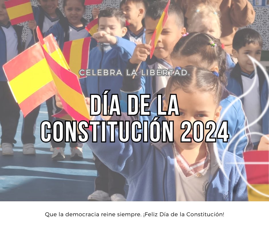 LaGoletaColegio's tweet photo. #Constitución🇪🇸 

En el día del 46 aniversario de la Constitución española os dejamos algunas imágenes de la celebración colegial de ayer 👏🏻👏🏻

Feliz día de la Constitución a todos‼️

#SomosGoleta💙
#EducacionVicenciana
#ColegiosHHCC
@cevhcsur 
@AMPALaGoletaMLG https://t.co/Z8wPDlyY6P