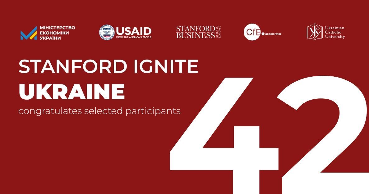 📢 Meet 42 participants of the second batch of the Stanford Ignite Ukraine program!

We received 892 applications, and the selection process was a real challenge. We are excited to announce the 42 participants who have been accepted into the program: ucucfe.com.ua/en/ogolosheno-…