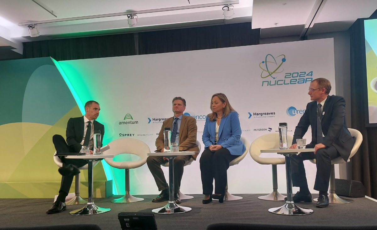 Nucleareurope's tweet photo. Yesterday, nucleareurope DG @YDesbazeille discussed upcoming #EU policy priorities for nuclear at @NIAUK #Nuclear2024 conference.
He highlighted:
⚡Nuclear benefits for the EU energy system
📝 Importance of #technologyneutrality in policy making https://t.co/gwdNV4s1bI