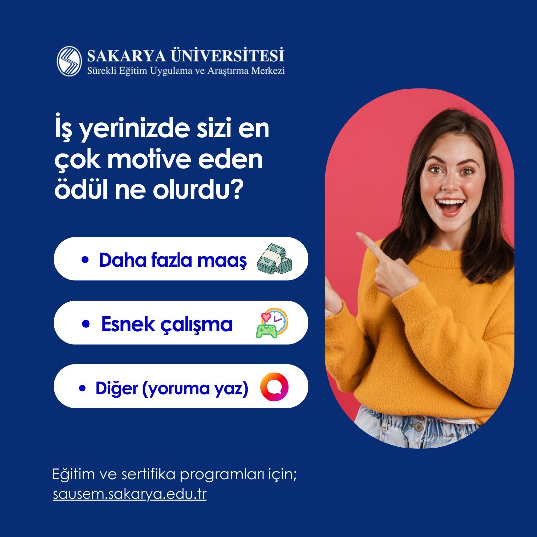 İş yerinizde sizi en çok motive eden ödül ne olurdu?  

- Daha fazla maaş mı? 
- Yoksa Esnek çalışma mı?  

Önceliğiniz bunların dışında bir şeyse yoruma bekliyoruz.  

#insankaynakları #meslek #iş #maaş