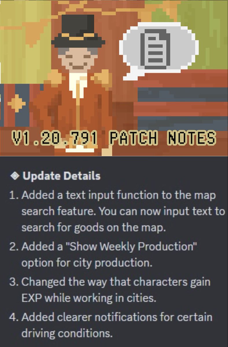 Dustlandelivery's tweet photo. Hello, Dustlanders!🥰

 Please see below for notes on this week's update:  

◈ Update Version
v1.20.679

#DustlandDelivery https://t.co/VcuMlEaIkd