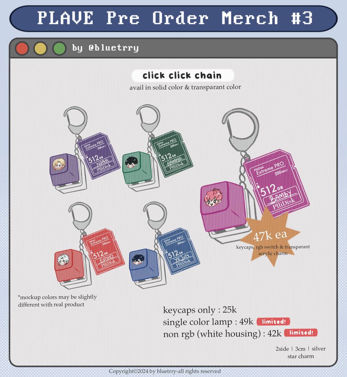 bluetrry's tweet photo. PLAVE FanMerch Pre Order #3
(rt &amp; like appreciated<3)

Link PO : https://t.co/oD5Cxa1fpB
Tolong dibaca dan dipahami dulu ya TnC nya,
Untuk detail produk sudah di cantumkan di foto katalog.

Periode isi form:
6-13 Desember 2024
(GO pls dm first)
#warungplave
(1/2) https://t.co/Z3ouEY4YZu