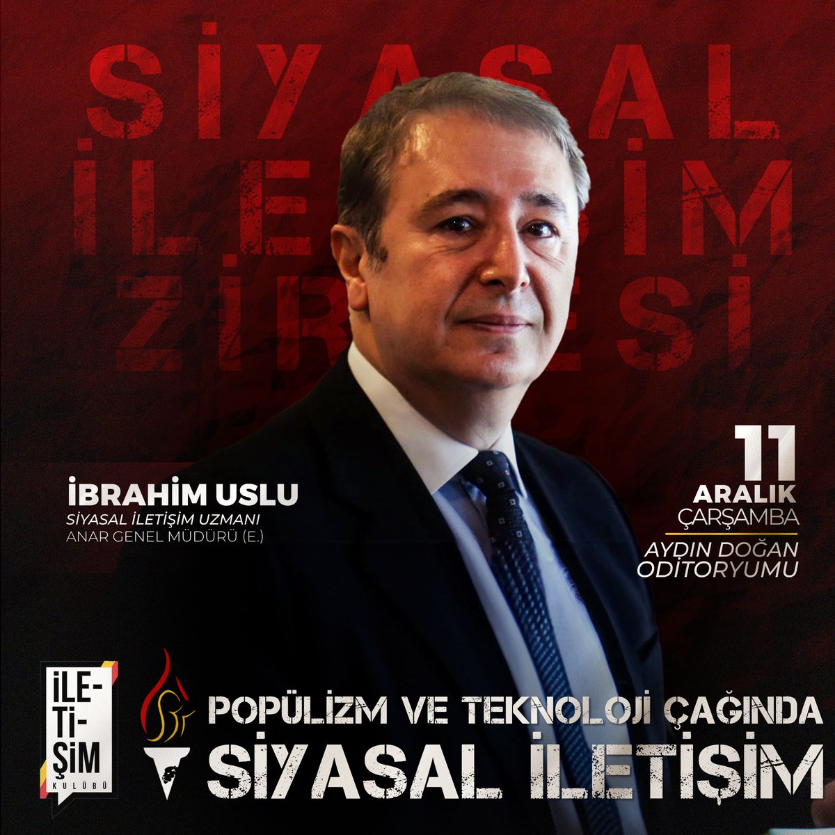 gsusbk's tweet photo. 🟡🔴⚫️ Zirvemizin ilk oturumu sayın İbrahim Uslu’nun anlatımıyla “Popülizm ve Teknoloji Çağında Siyasal İletişim” olacak.

Oturumlarımız saat 18.00-21.00 arasında gerçeklecek olup detaylı program akışı ve başvuru formu zirve öncesi paylaşılacaktır. ⏳

@ibrahimsober 
@gsuilk https://t.co/PQtpHEyBzu