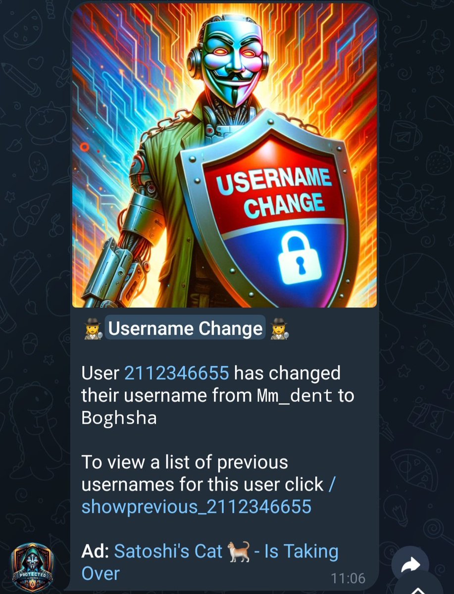 🚨 Stay Ahead of Scammers with #AW3BOT!🚨  

🔍 Tired of dealing with scammers and users with bad intentions on #Telegram? They often change their usernames to dodge accountability but not anymore!  

💡 AW3BOT has a powerful feature that publicly notifies your channel whenever a